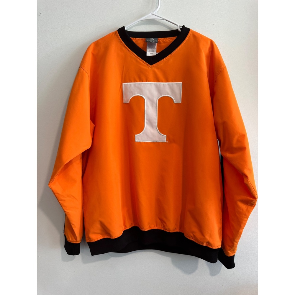 Knights Apparel Tennessee Volunteers Windshirt Mens M Orange V-Neck Pullover